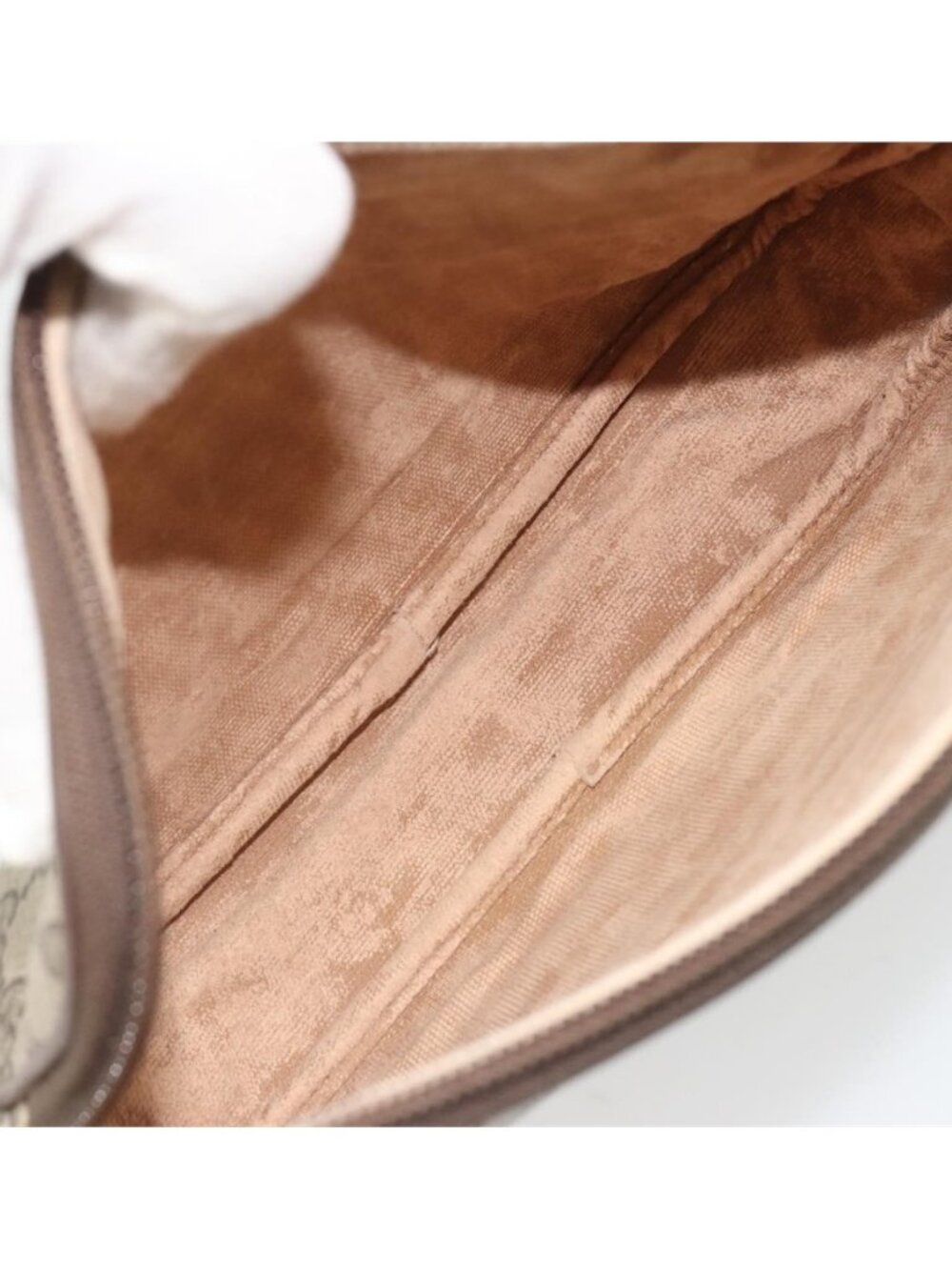 Authentic GUCCI GG Supreme Shoulder Bag PVC Beige Gold - Picture 11 of 16